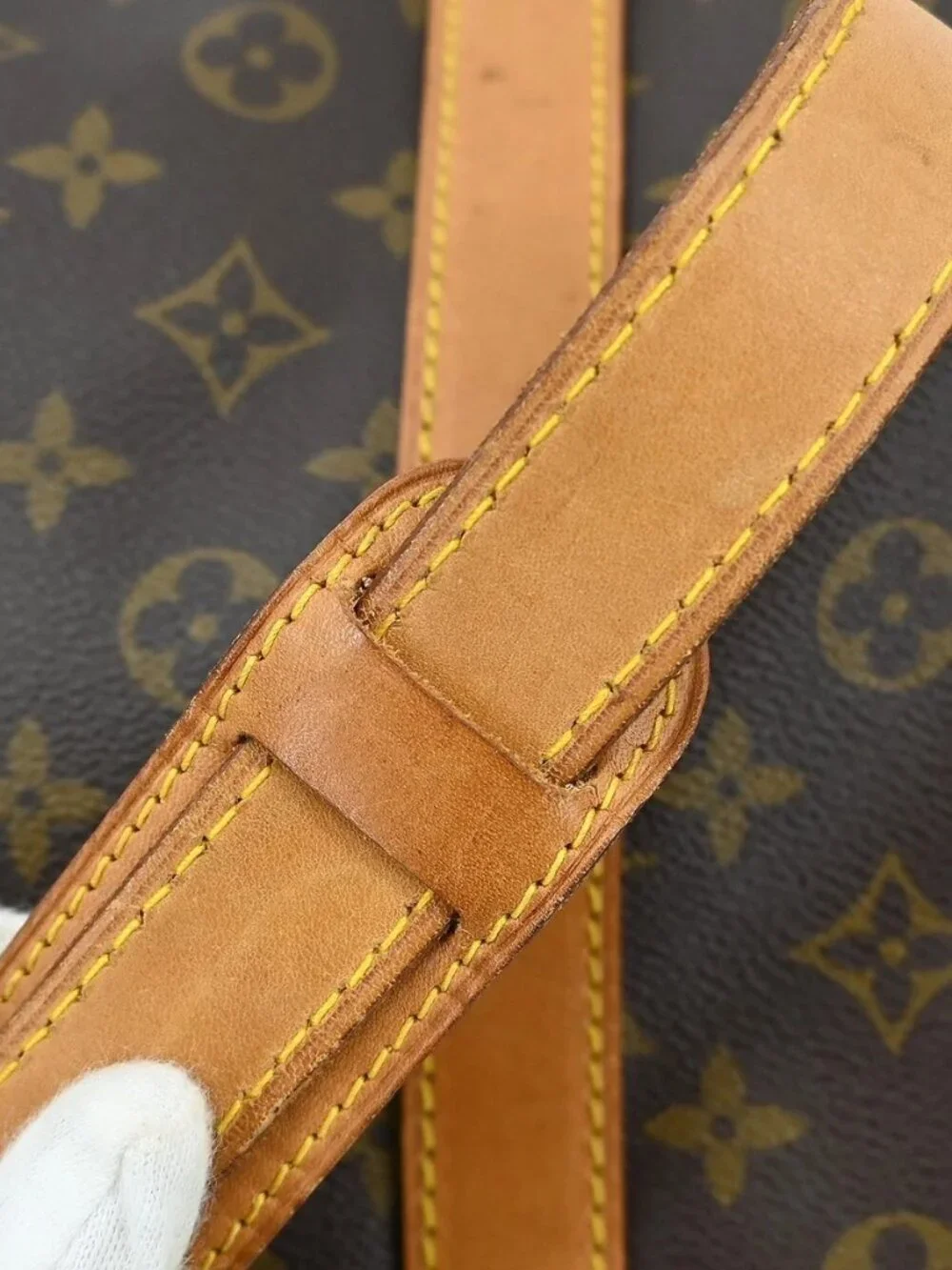 Best02 LOUIS VUITTON MONOGRAM KEEPALL BANDOULIERE 60 BAG